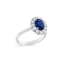 Anello Roman Gioielli Donna in Oro bianco Zaffiro 1.38 Ct AN.ZAF-J-10 - AN.ZAF-J-10